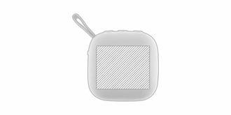 Enceinte Bluetooth dans un boîtier en bambou Lombo - Marquage Recto