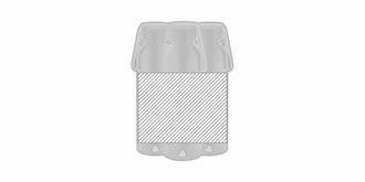 Gourde de sport en aluminium recyclé Ralusip - Marquage autour