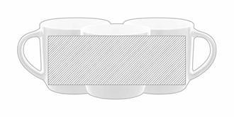 Mug en céramique colorée de haute qualité Hemera - Marquage autour