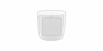 Mug en céramique colorée de haute qualité Hemera - A l'avant