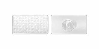 Pin's métal rectangulaire robuste et durable Oran - Marquage Recto