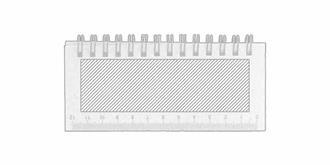 Carnet de notes A6 à spirales écologique Wily - Marquage Recto