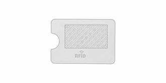 Porte-carte de crédit RFID en papier recyclé Akila - Marquage Recto