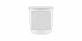 Mug en céramique colorée de haute qualité Lotis - A l'avant