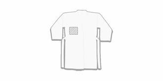 Peignoir de bain adulte matière doux Fully - Marquage poitrine droite