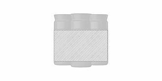 Flacon à infusion isotherme 350ml écologique Flaky - Marquage autour