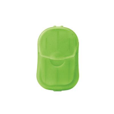 Etui de 20 feuilles de savon en plastique Jupiler Vert citron