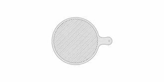 Planche à découper robuste en bambou Delice - Marquage Verso