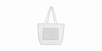 Sac shopping isotherme 12 L en jute Arons - Marquage Verso