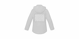 Veste softshell matelassée pour femme Sweet - Impression arrière en haut