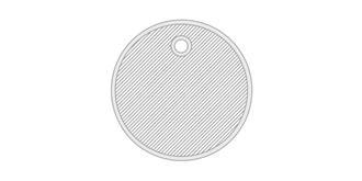 Jeton de caddie en plastique pratique Keeper - Marquage Recto