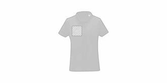 Polo pour femme à manches courtes Doums - Marquage poitrine droite