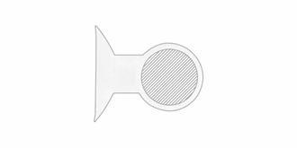 Minuterie de douche pratique avec ventouse Catton - Impression Haut