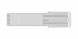 Stylo bille avec gel matière PET recyclé Kloud - Marquage autour