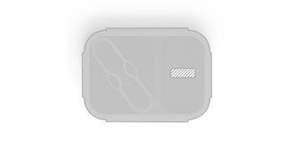 Boîte à déjeuner rétractable et hermétique Diall - Marquage Recto