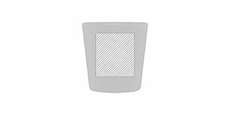 Mug en céramique finition mate de 280 ml Rossy - A l'avant