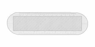 Porte-stylo en RPET au design attrayant Open - Impression Haut