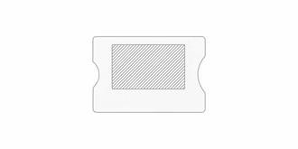 Porte-cartes de crédit RFID écologique Baggy - Marquage Recto