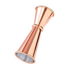 OBG PUB - Jigger en acier inox cuivré design moderne Zigzag