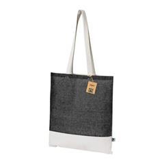 Tote bag en coton équitable design bicolore Quart