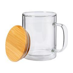 Mug isotherme en verre avec couvercle Axe