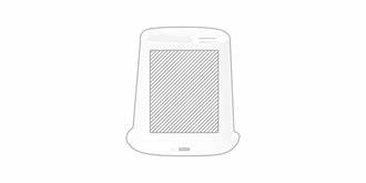 Porte-stylo multifonctions en plastique Yien - face 2