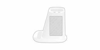 Porte-stylo multifonctions en plastique Yien - face 3