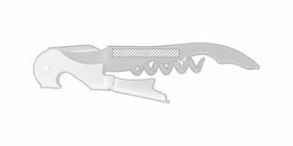 Set à vin en acier inoxydable réutilisable Piwi - impression sur le 3ème article