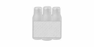 Gourde en acier inoxydable design mate James - Marquage autour