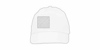 Casquette baseball enfant chic à 5 panneaux Ricky - Immpression latérale droite