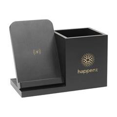 OBG PUB - Support de charge et porte-stylo en bambou Luxy