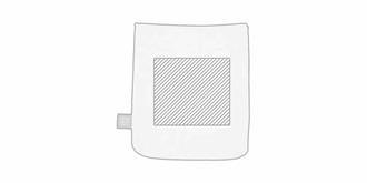 Pochette à sandwich en tissu réutilisable Food - Marquage Verso