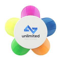 OBG PUB - Marqueur 5 couleurs en forme de fleur Colors