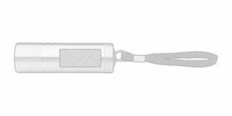 Lampe de poche COB LED légère en aluminium Lum - A l'avant