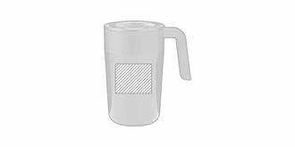 Mug isotherme transportable avec couvercle Vast - Marquage Verso
