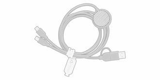 Câble de charge Type-C matière durable Connect - impression sur étiquette