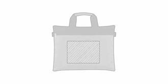 Grand sac à documents 300D design élégant Trav - Marquage Recto