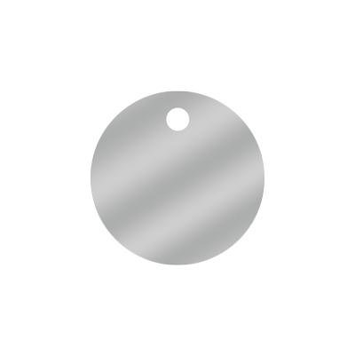 Jeton de caddie en métal argenté 2,3 x 7,4 cm (vendu à l'unité) - ADC  Concept