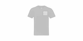 T-shirt recyclé unisexe à manches courtes Aval - impression avant coté gauche