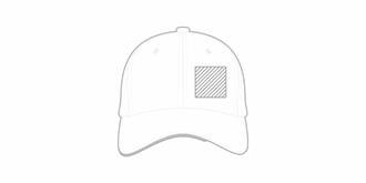 Casquette adulte 6 pans chic et résistant Sun - Impression latérale gauche