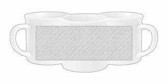 Tasse en céramique élégant avec finition mate Task - Marquage autour