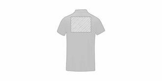 Polo homme en tissu léger à manches courtes Serein - Impression arrière en haut