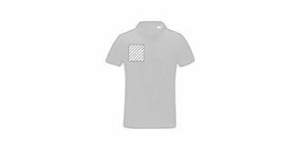 Polo homme en tissu léger à manches courtes Serein - Marquage poitrine droite