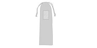 Ensemble Cuillère fourchette à salade bambou Lilo - Marquage pochette