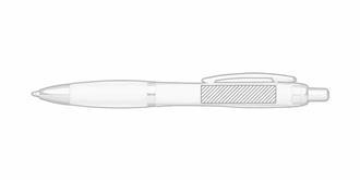 Stylo robuste et durable à encre bleue Tchickiv - marquage droite du clip