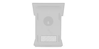 Maison d'oiseau écologique en bois 100 % Pécher - Impression Bas