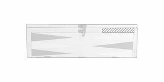 Coffret à vin avec jeu de backgammon en bois Malon - Marquage Recto