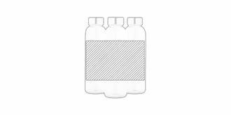 Bouteille en verre avec bouchon en acier Munir - Marquage autour