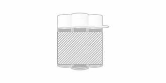 Bouteille d'eau réutilisable pratique 500ml Gojin - Marquage autour