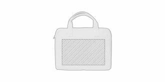 Sac pour ordinateur portable spacieux Lenux - Marquage Recto